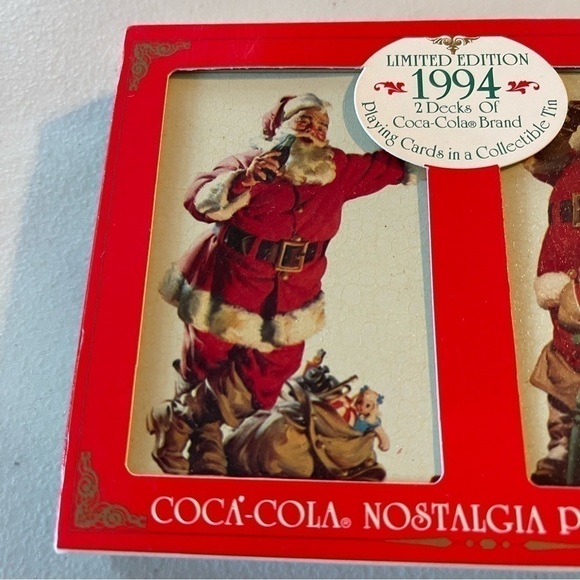 1994 Coca Cola Limited Edition 2 Decks of Cards sealed never used NWT - Picture 6 of 11